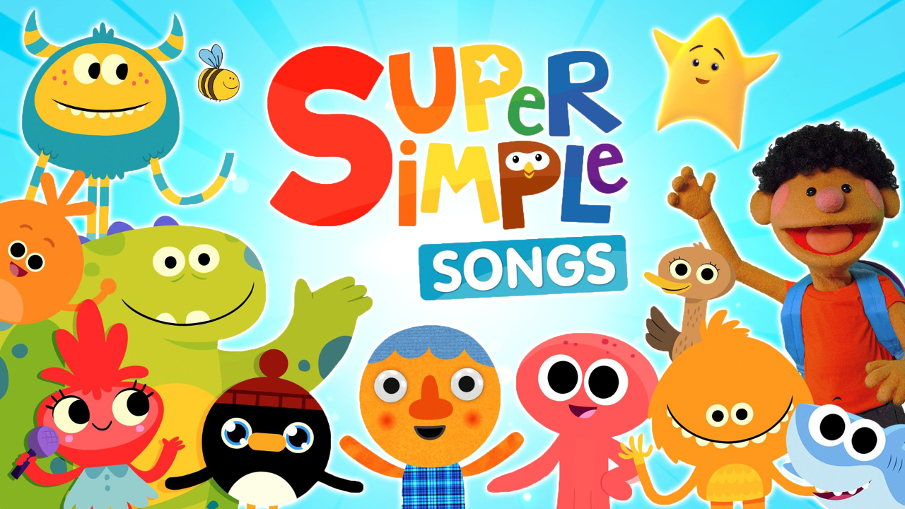 Super Simple Songs英语启蒙儿歌自然拼读动画视频，全系列总1757集，1080P高清视频带英文字幕，百度云网盘下载185GB